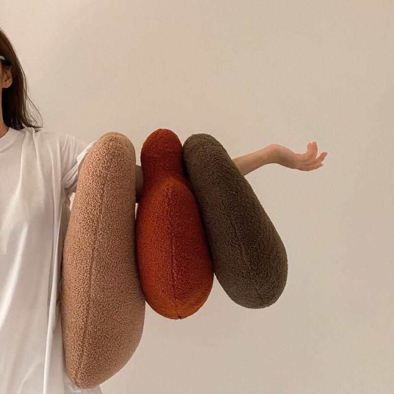 Soft Pebble Throw Cushion Plush Decorative Pillow