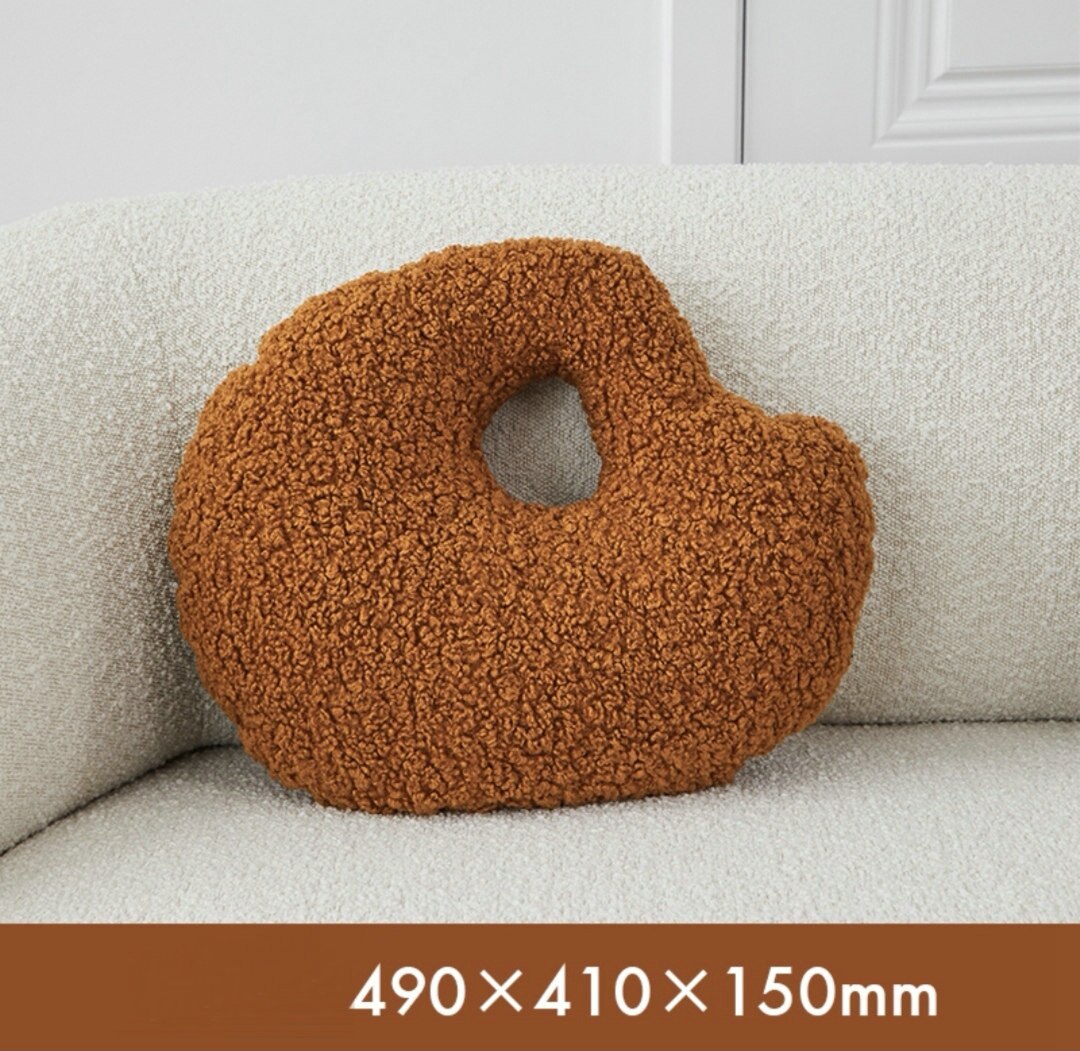Soft Pebble Throw Cushion Plush Decorative Pillow