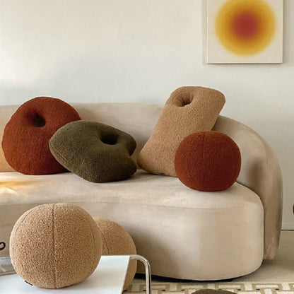 Soft Pebble Throw Cushion Plush Decorative Pillow