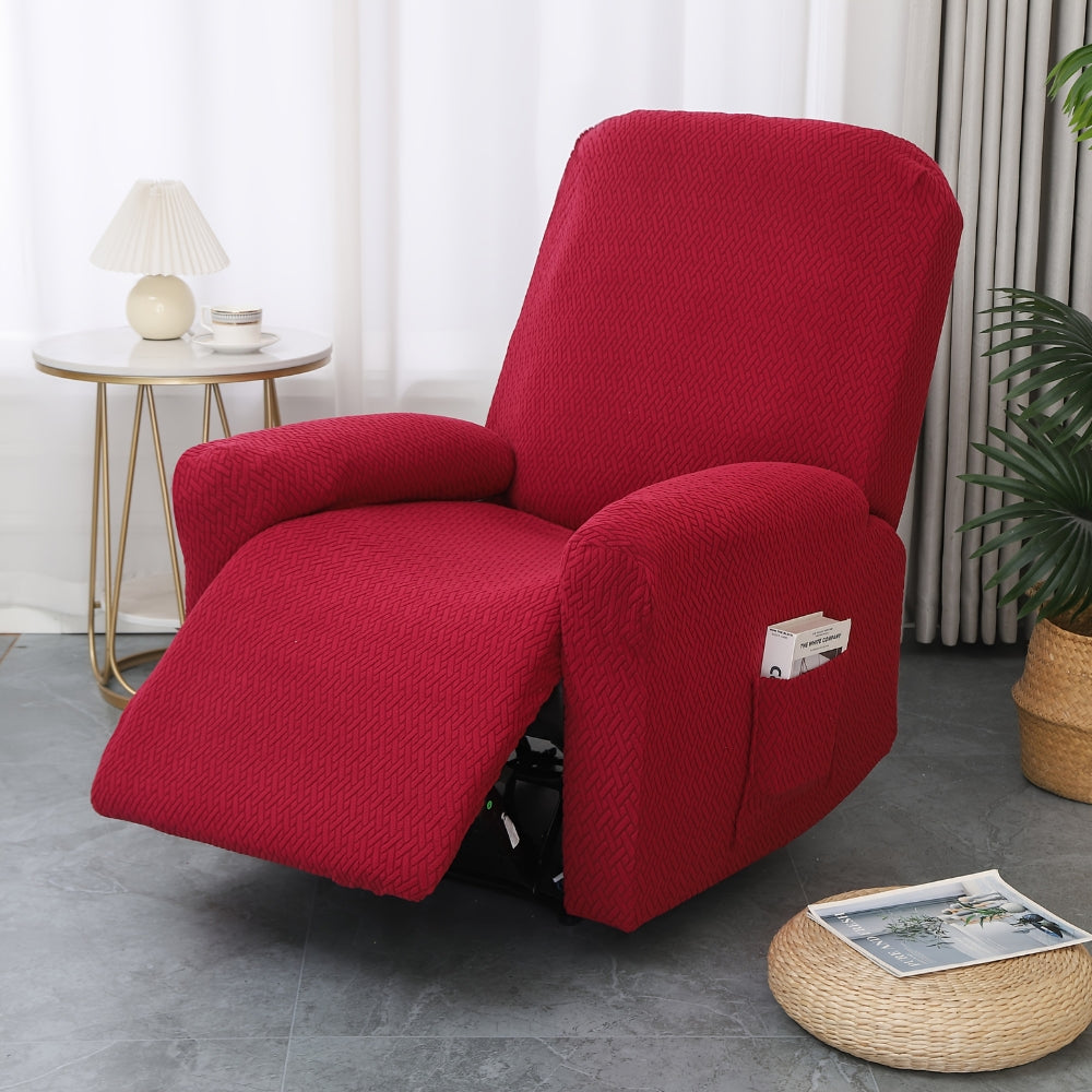 Soft Recliner Chair Cover with Side Pocket