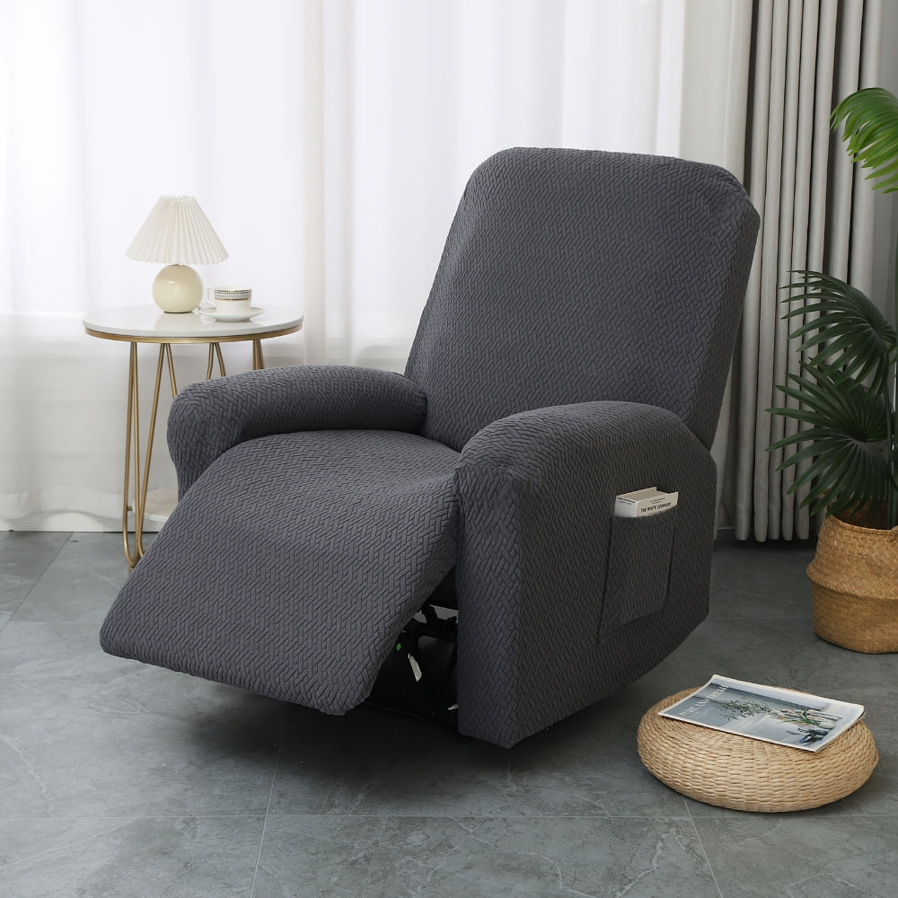 Soft Recliner Chair Cover with Side Pocket