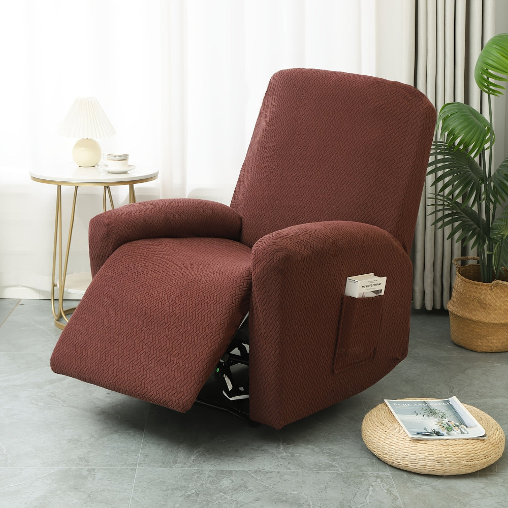 Soft Recliner Chair Cover with Side Pocket