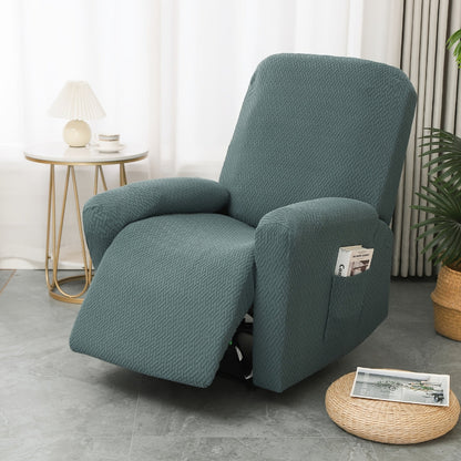 Soft Recliner Chair Cover with Side Pocket