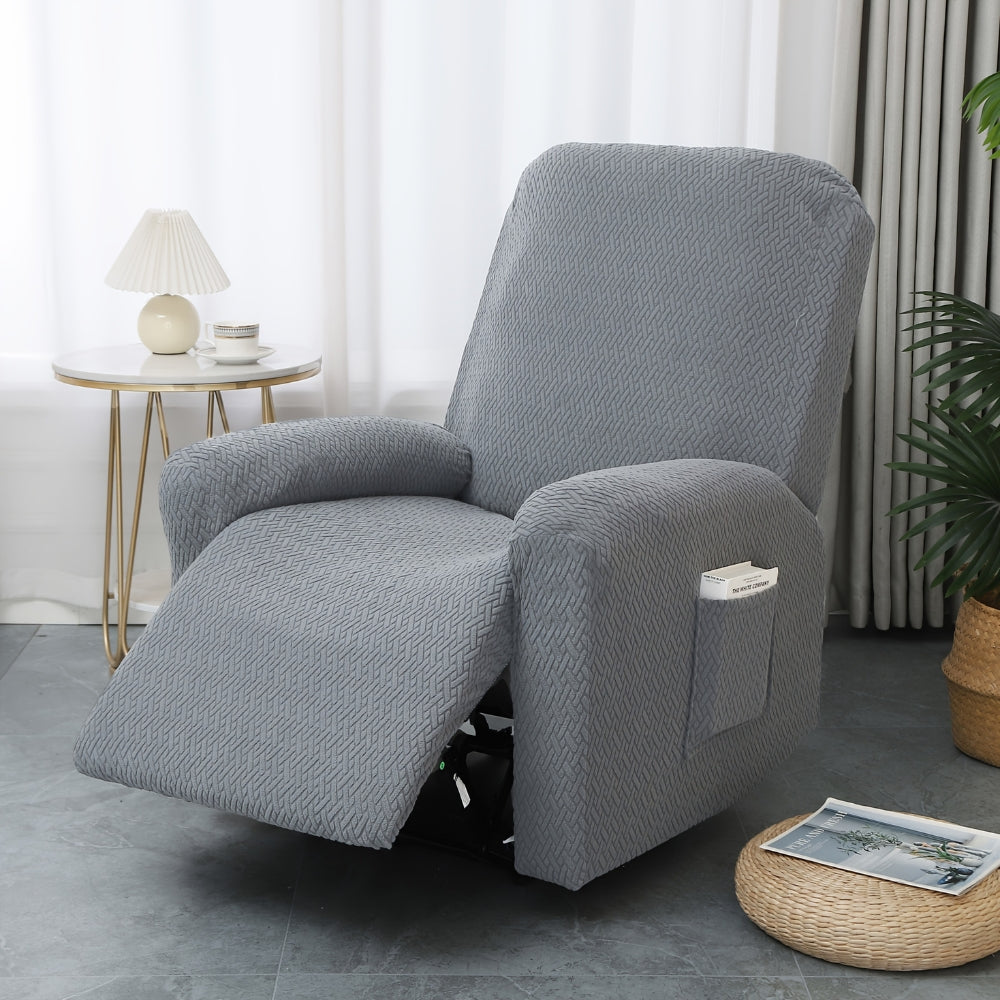 Soft Recliner Chair Cover with Side Pocket