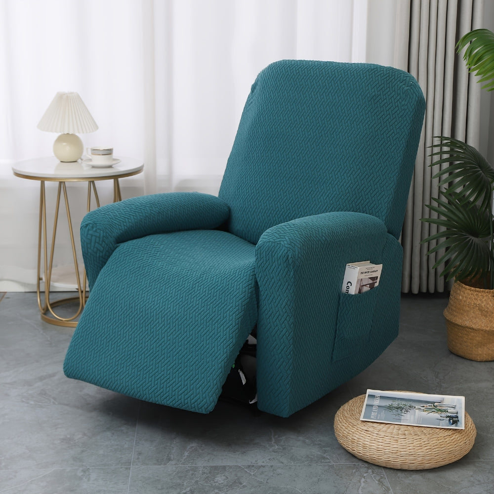 Soft Recliner Chair Cover with Side Pocket
