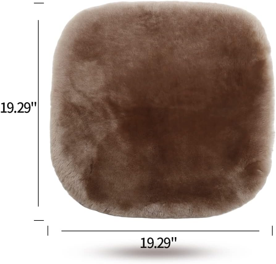 Soft Sheepskin Seat Cushion for Car and Home