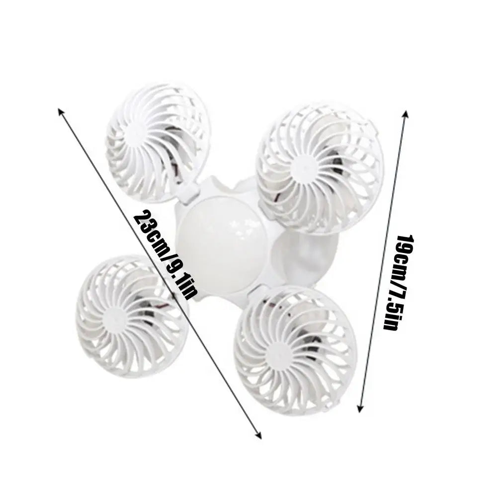 Solar Camping Lantern Fan Foldable LED Light Three Speed