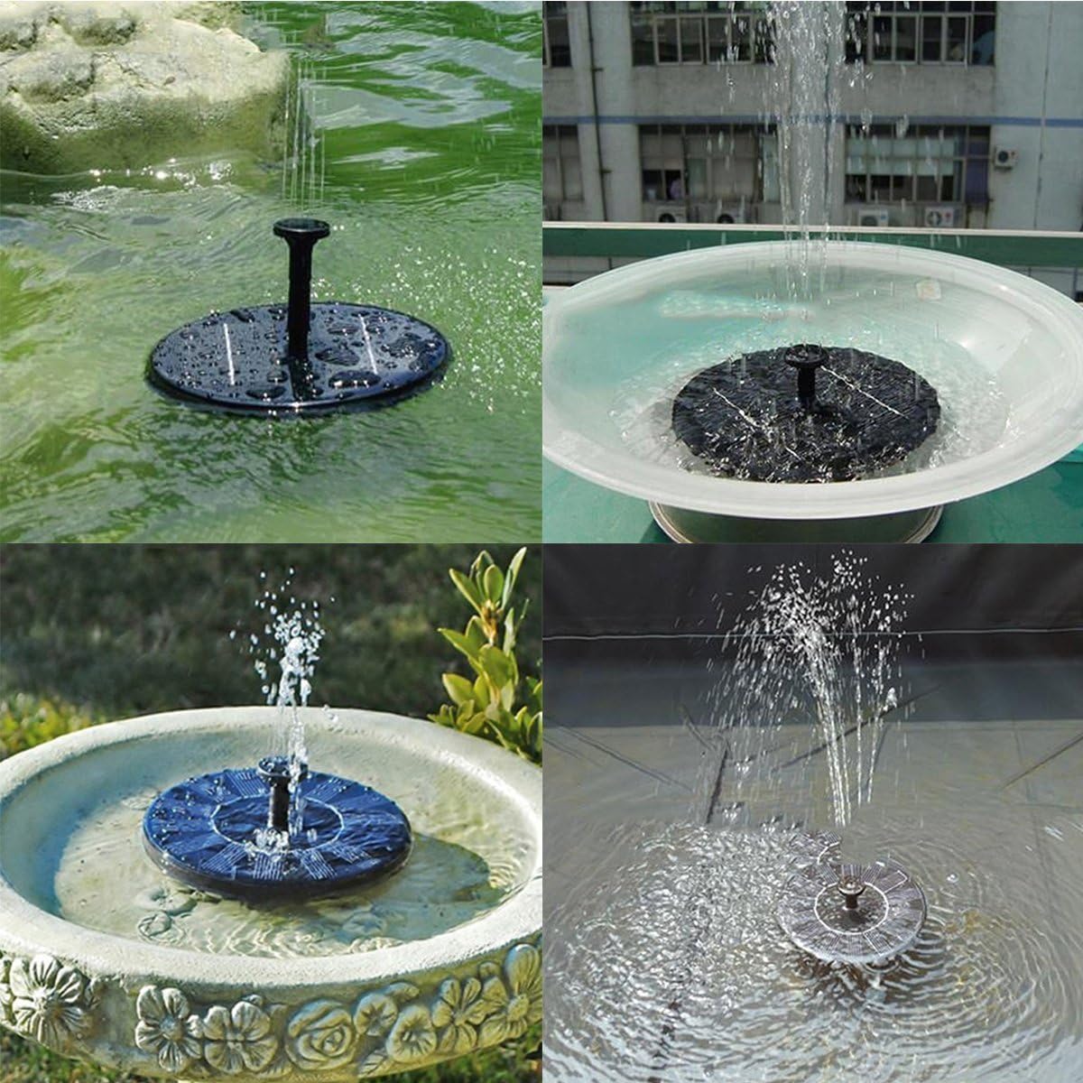 Solar Fountain Pump for Bird Bath Pond and Garden Water Feature