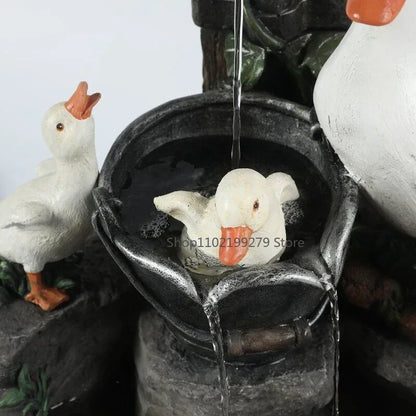 Solar Garden Animal Statue with LED Light for Patio and Balcony