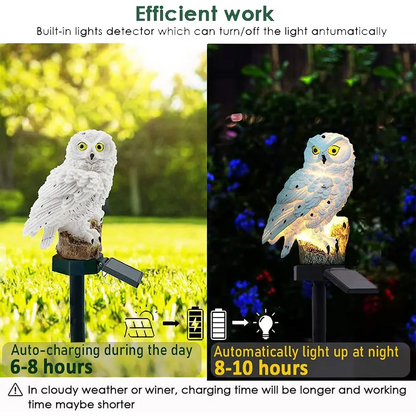 Solar Owl Garden Light with Waterproof Outdoor LED
