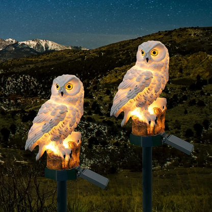 Solar Owl Garden Light with Waterproof Outdoor LED