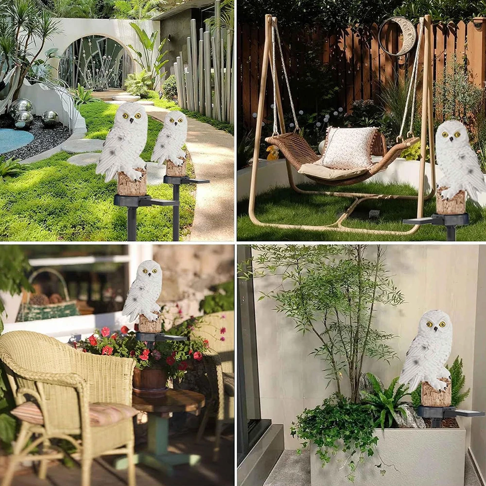 Solar Owl Garden Light with Waterproof Outdoor LED