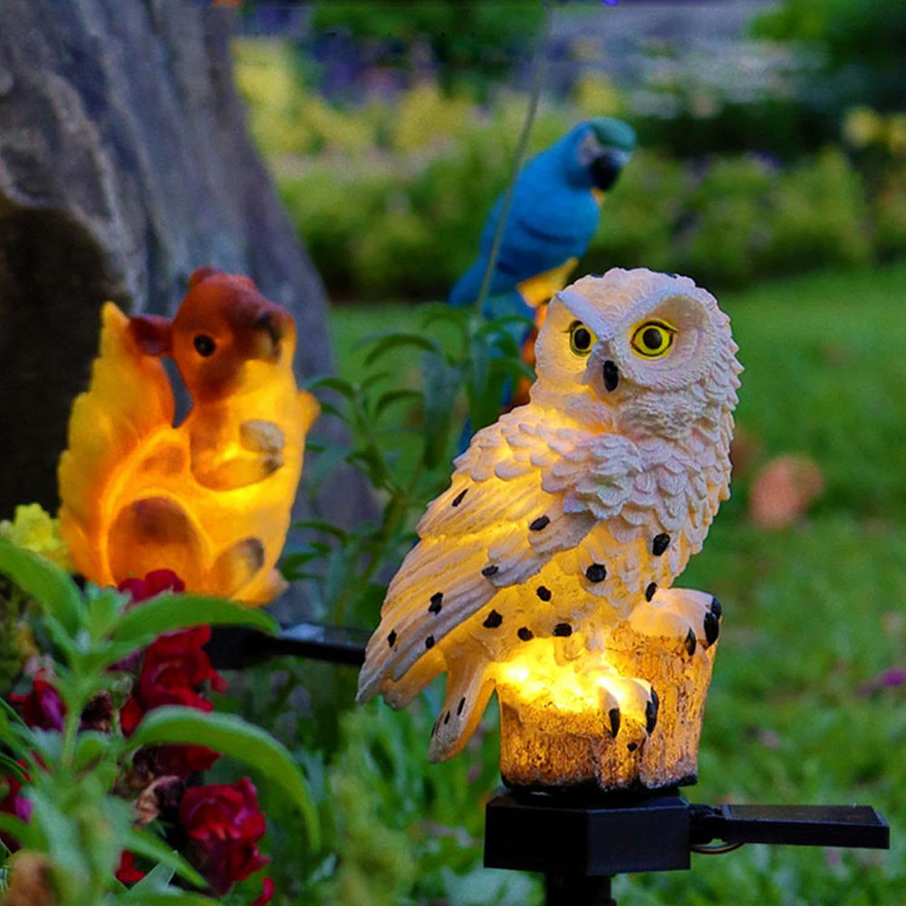 Solar Owl Garden Light with Waterproof Outdoor LED