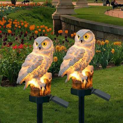 Solar Owl Garden Light with Waterproof Outdoor LED