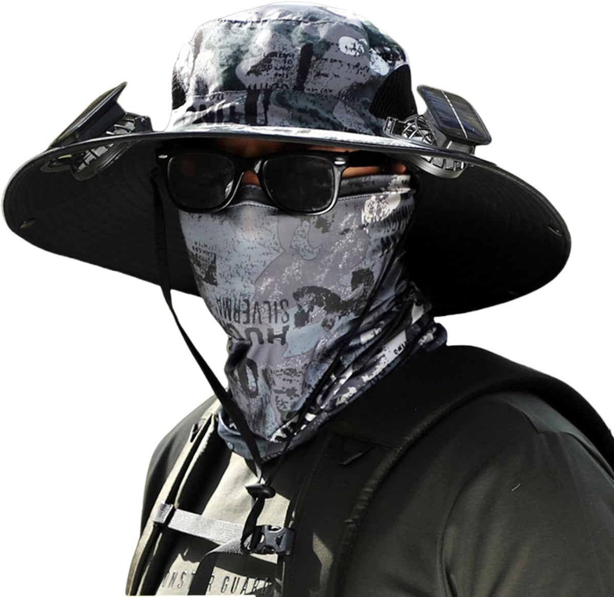 Solar Powered Cooling Fan Sun Hat with USB Charging