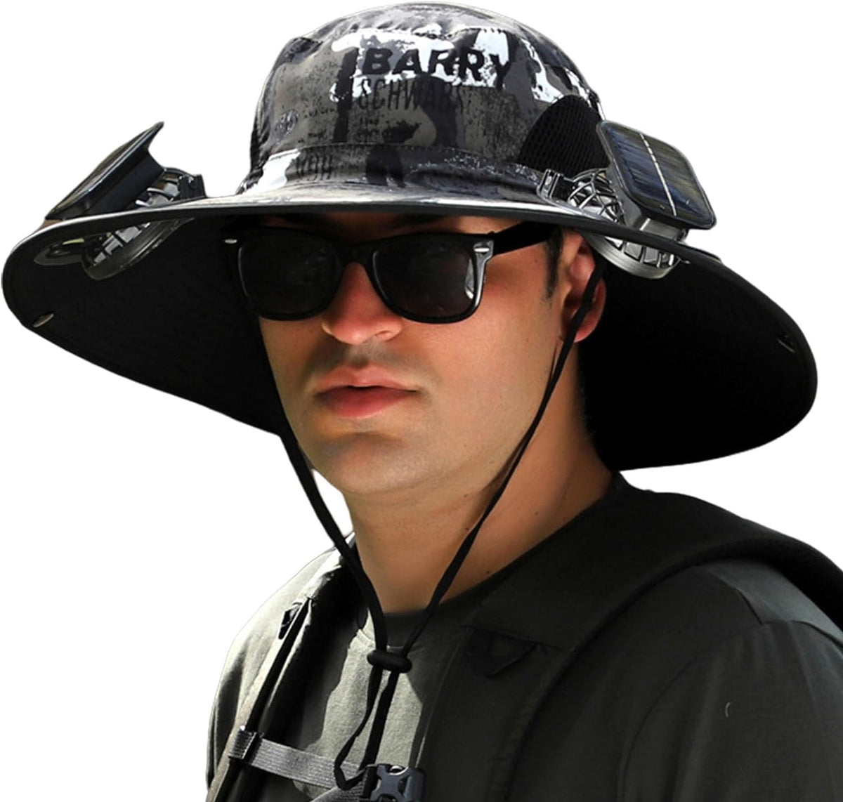 Solar Powered Cooling Fan Sun Hat with USB Charging