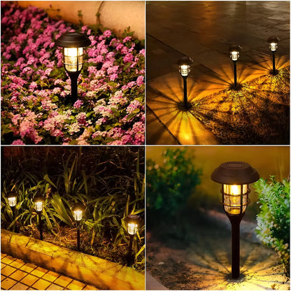 Solar Powered LED Garden Path Lights 6 Pack