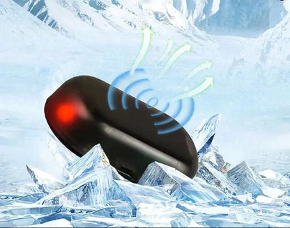 Solar Powered Windshield Snow and Ice Prevention Device