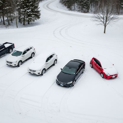 Solar Powered Windshield Snow and Ice Prevention Device