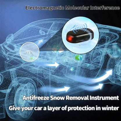 Solar Powered Windshield Snow and Ice Prevention Device
