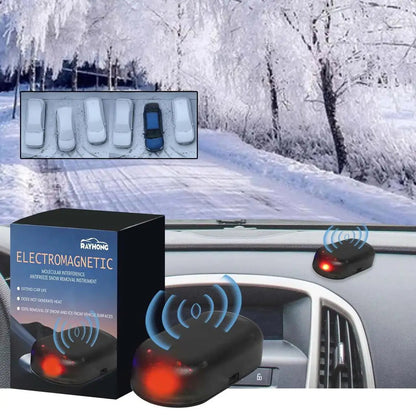 Solar Powered Windshield Snow and Ice Prevention Device