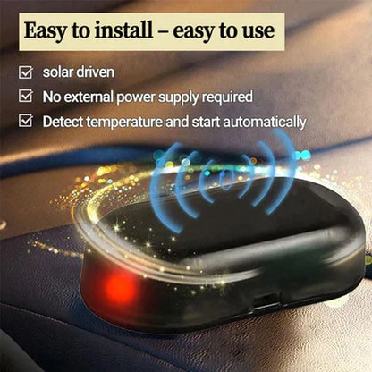 Solar Powered Windshield Snow and Ice Prevention Device