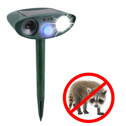 Solar Ultrasonic Animal Repeller for Gardens and Yards