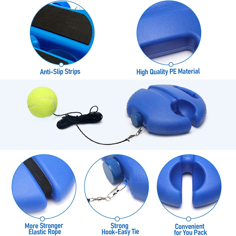 Solo Tennis Trainer Rebound Practice Set