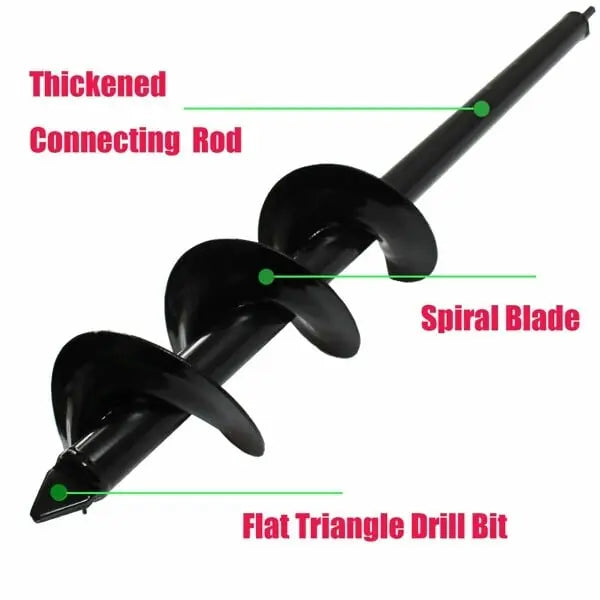 Spiral Garden Auger Drill Bit for Planting Holes