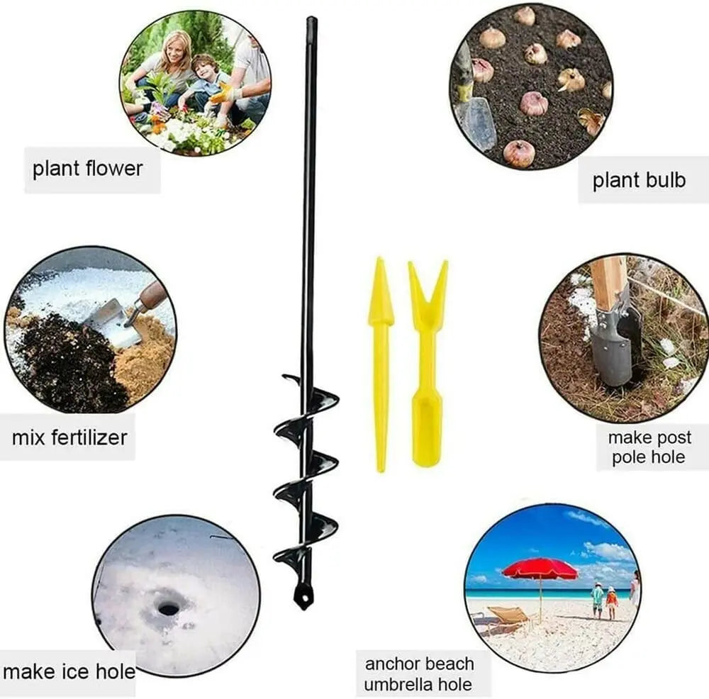 Spiral Garden Auger Drill Bit for Planting Holes