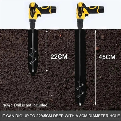 Spiral Garden Auger Drill Bit for Planting Holes