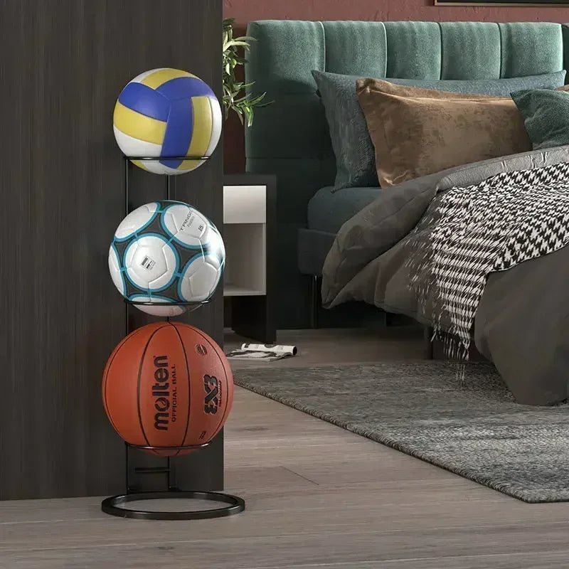 Sports Ball Storage Rack with Multi Tier Organizer