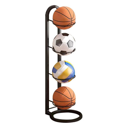 Sports Ball Storage Rack with Multi Tier Organizer
