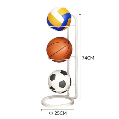 Sports Ball Storage Rack with Multi Tier Organizer