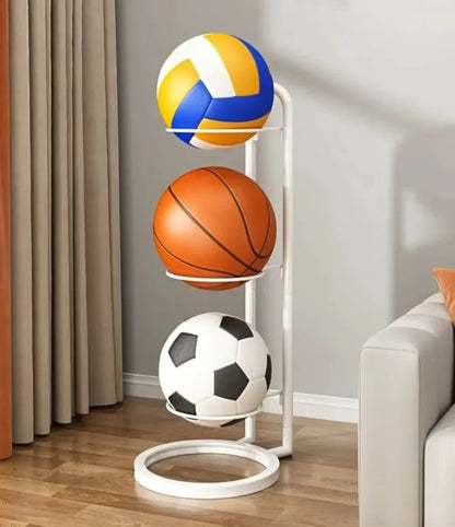 Sports Ball Storage Rack with Multi Tier Organizer