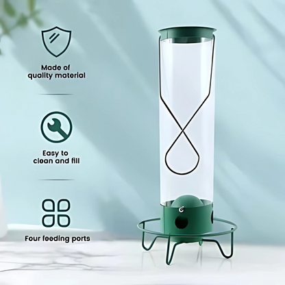 Squirrel Proof Hanging Bird Feeder for Outdoor Seed Feeding