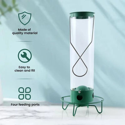 Squirrel Resistant Hanging Bird Feeder with Rotating Perch
