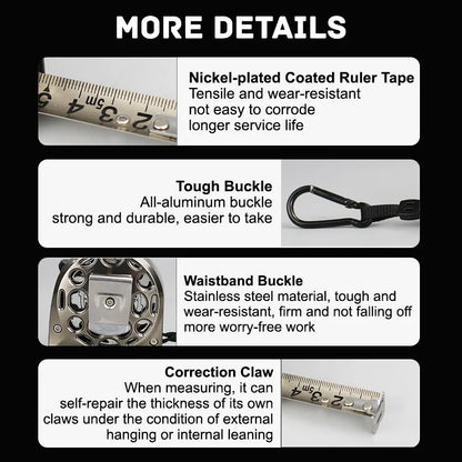 Stainless Steel Anti Corrosion Retractable Measuring Tape