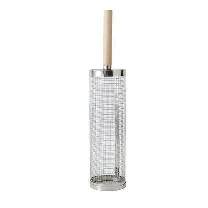 Stainless Steel BBQ Grill Basket Set with Wooden Handles