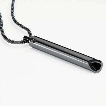 Stainless Steel Breathing Necklace Mindfulness Stress Relief