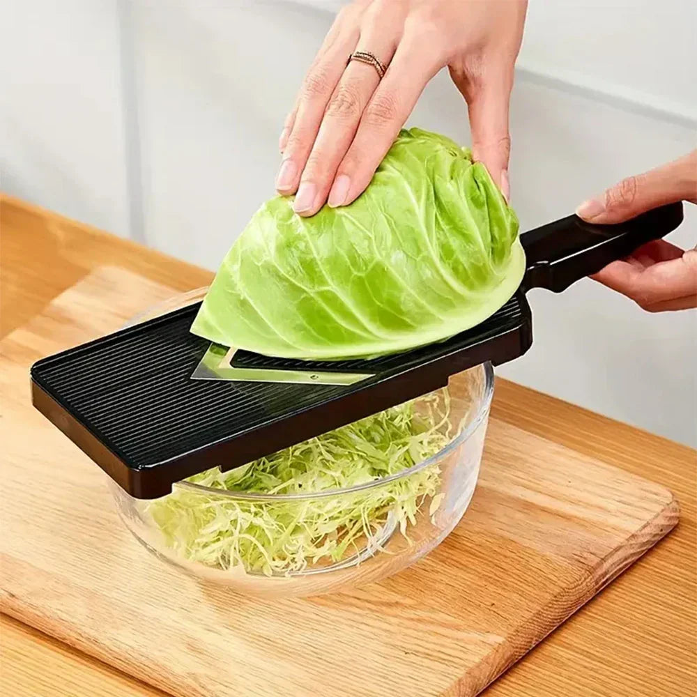 Stainless Steel Cabbage Shredder Vegetable Slicer with Non Slip Handle