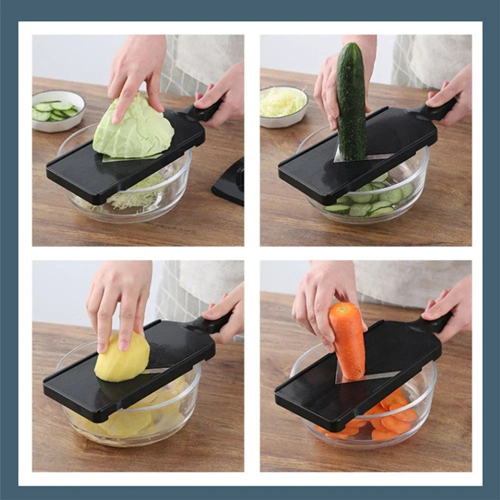 Stainless Steel Cabbage Shredder Vegetable Slicer with Non Slip Handle