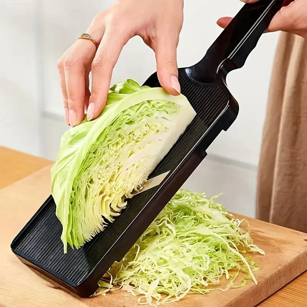 Stainless Steel Cabbage Shredder Vegetable Slicer with Non Slip Handle