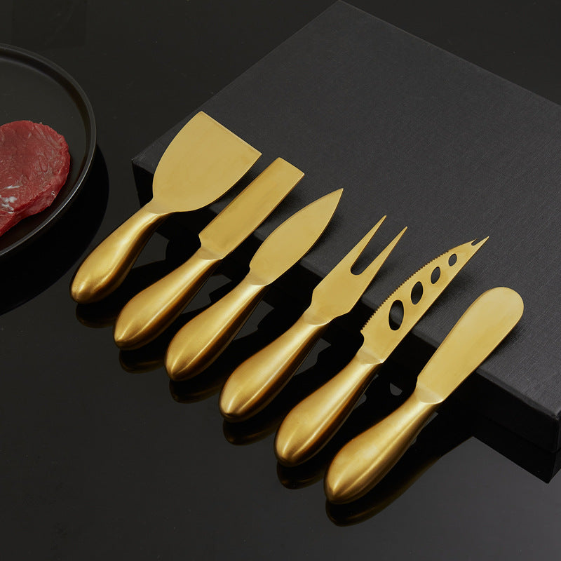 Stainless Steel Cheese Knife Set with Serving Tools