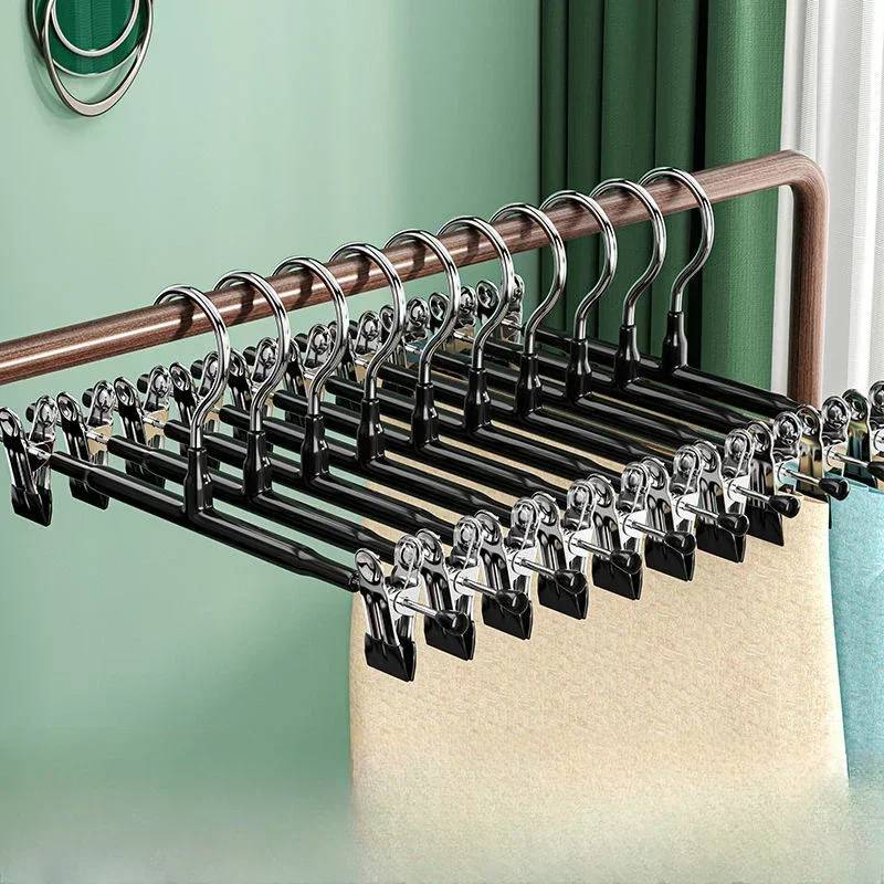 Stainless Steel Clothes Hanger with Adjustable Non Slip Clips