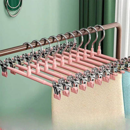 Stainless Steel Clothes Hanger with Adjustable Non Slip Clips
