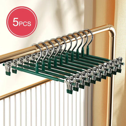 Stainless Steel Clothes Hanger with Adjustable Non Slip Clips