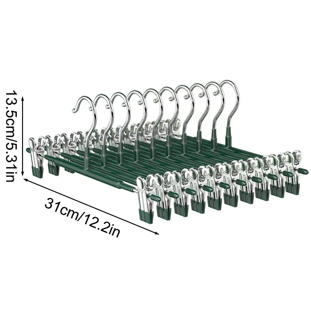 Stainless Steel Clothes Hanger with Adjustable Non Slip Clips