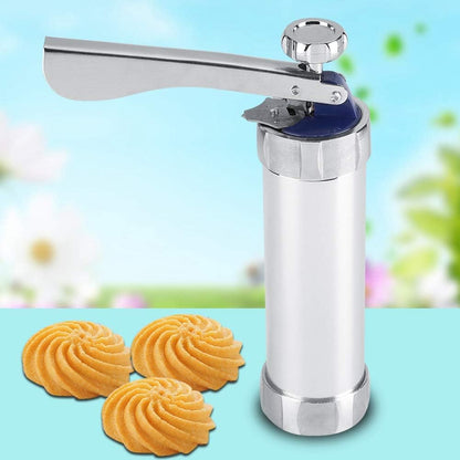 Stainless Steel Cookie Press with Decorating Discs