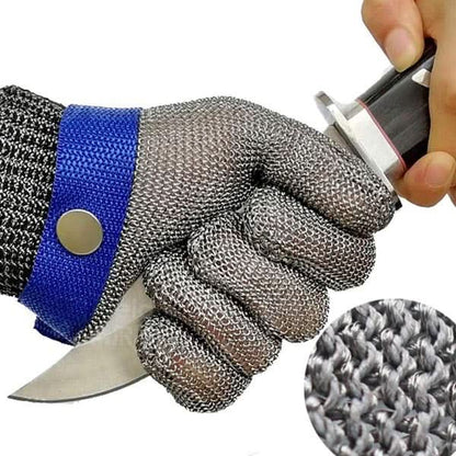 Stainless Steel Cut Resistant Safety Gloves Heavy Duty Hand Protection